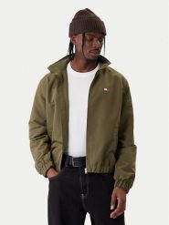 Tommy Jeans Kurtka przejściowa Essential DM0DM22720 Zielony Regular Fit. Zielone kurtki męskie Tommy Jeans, m, bez wzorów, z jeansu, bez kaptura. Za 529.99 zł.