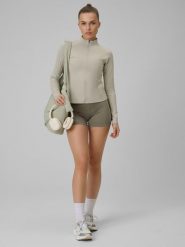 4F Legginsy krótkie treningowe damskie - oliwkowe XL. Brązowe legginsy damskie 4f, xl, bez wzorów. Za 79.99 zł.