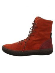 Think! Skórzane botki "Tjub" w kolorze czerwonym rozmiar: 38,5. Czerwone botki damskie Think!, bez obcasa, bez zapięcia. Za 430.76 zł.