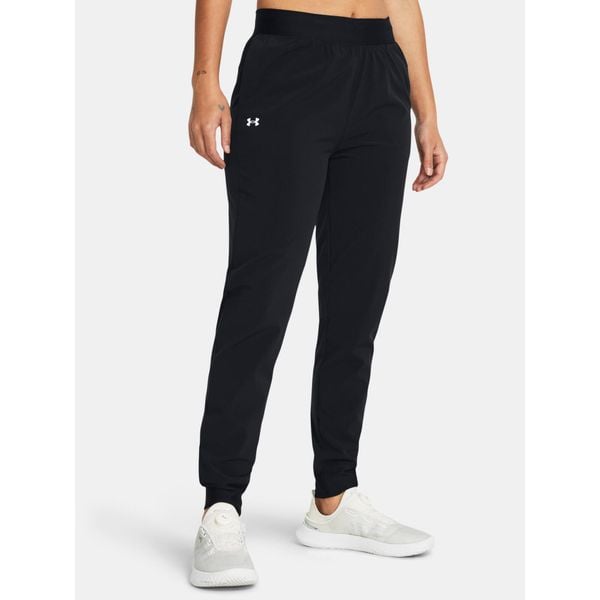 Spodnie treningowe damskie Under Armour Sport High Rise Woven. Czarne spodnie dresowe damskie Under Armour, s, bez wzorów. Za 169.99 zł.