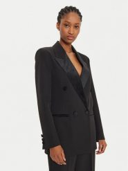 ViCOLO Marynarka TS0315 Czarny Regular Fit. Czarne marynarki i żakiety damskie ViCOLO, m, bez wzorów, z syntetyku. Za 439.99 zł.