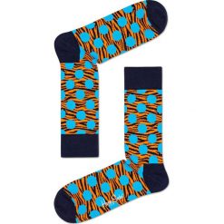 Happy Socks - Skarpety Tiger Dot. Czarne skarpetki damskie Happy Socks, bez wzorów, z bawełny. Za 39.90 zł.