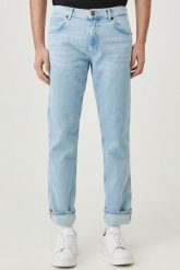 WRANGLER GREENSBORO MĘSKIE SPODNIE JEANSOWE WHITEWATER W15QJX31R 112145830. Spodnie materiałowe męskie Wrangler, bez wzorów, z jeansu. Za 229.99 zł.