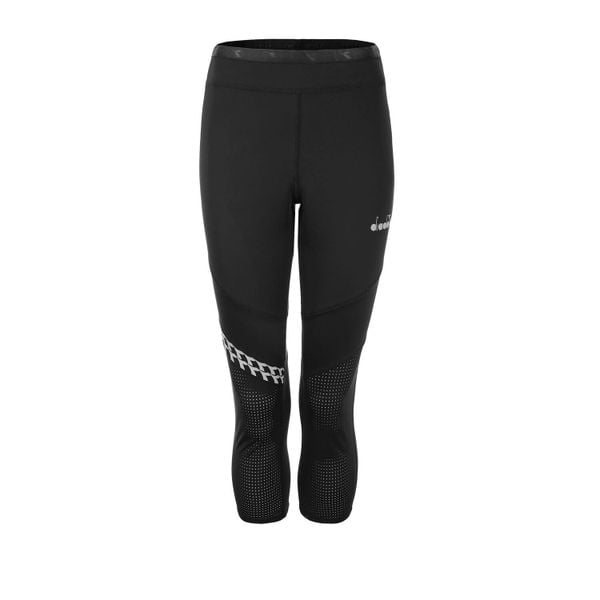 Legginsy damskie DIADORA L. 6/8 REVERSIBLE TIGHTS BE ONE. Czarne bielizna termoaktywna damska Diadora, l, bez wzorów. Za 109.99 zł.
