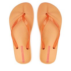 Japonki Ipanema. Brązowe klapki damskie Ipanema, bez wzorów, bez obcasa. Za 59.99 zł.