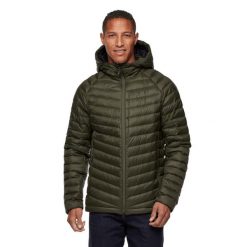 Kurtka trekkingowa puchowa męska Black Diamond Access Down Hood. Zielone kurtki męskie Black Diamond, m, bez wzorów, z puchu, sportowe, bez kaptura. Za 677.11 zł.