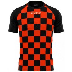 Koszulka sportowa Givova Dama Pomarańczowo-Czarna L. Brązowe bluzki sportowe damskie Givova, l, z poliesteru, bez kołnierzyka, bez ramiączek. Za 72.34 zł.