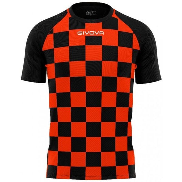 Koszulka sportowa Givova Dama Pomarańczowo-Czarna L. Brązowe bluzki sportowe damskie Givova, l, z poliesteru, bez kołnierzyka, bez ramiączek. Za 72.34 zł.