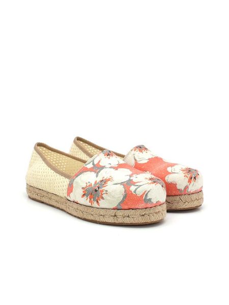 Calceo Espadryle w kolorze pomarańczowo-kremowym rozmiar: 40. Brązowe espadryle damskie Calceo, bez wzorów, bez obcasa. Za 135.81 zł.