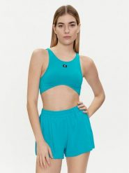 Calvin Klein Swimwear Góra od bikini KW0KW02442 Turkusowy. Niebieskie bikini damskie Calvin Klein Swimwear, bez wzorów. Za 127.99 zł.