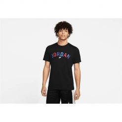 Koszulka sportowa męska Nike Air Jordan Sport Dna. Czarne t-shirty sportowe męskie Nike, m, z bawełny, bez ramiączek. Za 232.00 zł.
