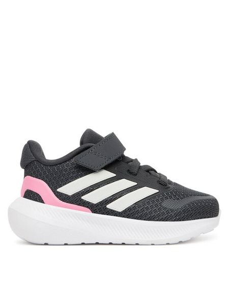Adidas Sneakersy Runfalcon 5 JQ8670 Szary. Szare buty sportowe dziewczęce Adidas, bez wzorów, z materiału, bez zapięcia. Za 109.99 zł.