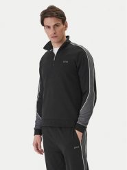 BOSS Bluza 50554780 Czarny Regular Fit. Czarne bluzy bez kaptura męskie Boss, l, z bawełny. Za 499.99 zł.