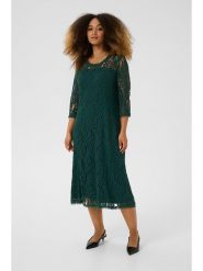 Cream Sukienka w kolorze zielonym rozmiar: L. Zielone sukienki damskie Cream, na co dzień, l, bez wzorów, z bawełny, bez kołnierzyka, bez ramiączek, midi, proste. Za 152.99 zł.