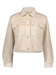 ONLY Kurtka koszulowa w kolorze beżowym rozmiar: L. Brązowe kurtki damskie Only, l, bez wzorów, bez kaptura. Za 127.95 zł.