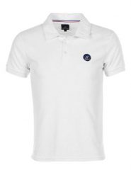 Peak Mountain Koszulka polo w kolorze białym rozmiar: XL. Białe koszulki polo męskie Peak Mountain, xl, bez wzorów, z bawełny, bez ramiączek. Za 127.35 zł.