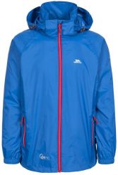 2058 Qikpac X - Kurtka unisex pakowana w kieszeń, wodoodporna i wiatroszczelna. Niebieskie kurtki męskie 2117 OF SWEDEN, l, bez wzorów, z materiału. Za 120.55 zł.
