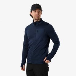 Bluza polarowa turystyka męska Swedemount Trondheim Midlayer Full Zip. Niebieskie bluzy bez kaptura męskie SWEDEMOUNT, m, z polaru. Za 199.99 zł.