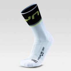 Skarpety rowerowe MAN CYCLING ONE LIGHT SOCKS r.45-47. Białe skarpetki męskie UYN, bez wzorów. Za 109.99 zł.