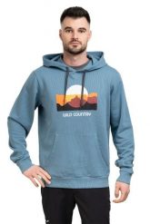 Bluza trekkingowa męska Movement Hoody. Niebieskie bluzy z kapturem męskie WILD COUNTRY, m, z bawełny. Za 279.99 zł.