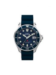 Timex Zegarek Deepwater Meridian TW2W81500 Srebrny. Szare, analogowe zegarki męskie Timex, srebrne. Za 1,059.00 zł.
