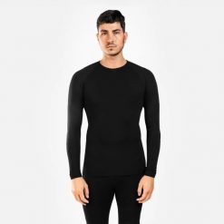 Koszulka odzież termiczna męska góra Spokey Arctiq Top. Czarna bielizna termoaktywna męska Spokey, l, bez wzorów, z dzianiny. Za 54.99 zł.