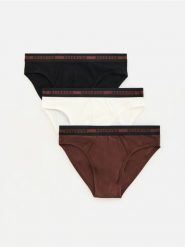 Slipy 3 pack - złamana biel. Slipki męskie Reserved, bez wzorów. Za 69.99 zł.
