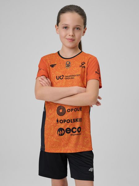 4F Koszulka meczowa replika domowa z sezonu 2025/26 dziecięca 4F x Uni Opole - pomarańczowa 98/104. Brązowe koszulki dziewczęce 4f, l, bez wzorów, z dzianiny, bez ramiączek. Za 149.99 zł.