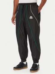 Kappa Spodnie dresowe Authentic Olpin 322934W Czarny Regular Fit. Czarne spodnie dresowe męskie Kappa, bez wzorów, z dresówki. Za 279.99 zł.