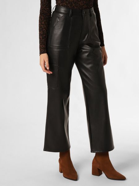 Tommy Jeans Spodnie Kobiety Sztuczna skóra czarny, 26-30. Czarne spodnie materiałowe damskie Tommy Jeans, bez wzorów, z jeansu, eleganckie. Za 429.95 zł.