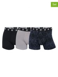 CR7 Bokserki (3 pary) w kolorze czarno-szarym rozmiar: M. Czarne bokserki męskie CR7, bez wzorów. Za 73.99 zł.
