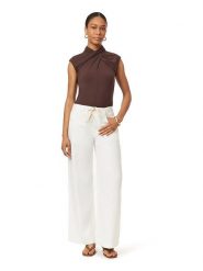 Scotch & Soda Bluzka w kolorze brązowym rozmiar: XL. Brązowe bluzki damskie Scotch & Soda, xl, bez wzorów, bez kołnierzyka, bez ramiączek. Za 113.90 zł.
