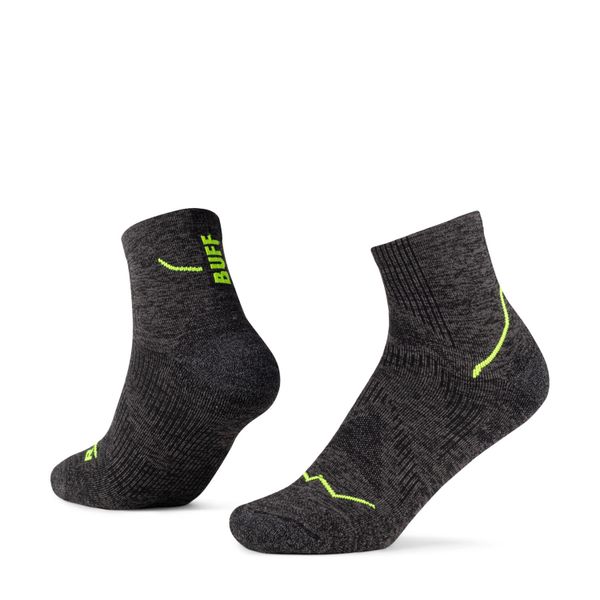 Skarpetki Buff DRYFLX® QUARTER SOCK DQ BLACK S. Czarne skarpetki damskie Buff, bez wzorów, z materiału. Za 89.99 zł.
