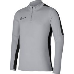 Koszulka treningowa Nike Dri-FIT Academy 23 szara. Czarne t-shirty sportowe męskie Nike, m, z poliesteru, bez ramiączek, do piłki nożnej, dri-fit (nike). Za 163.70 zł.