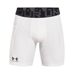 Spodenki kompresyjne Under Armour HeatGear. Białe szorty sportowe męskie Under Armour, xs, z elastanu. Za 171.15 zł.