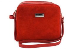 Listonoszka skórzana BARBERINI'S czerwona 710-7. Czerwone shopper bag damskie Barberinis, bez wzorów, ze skóry, na ramię, bez dodatków. Za 219.99 zł.