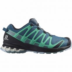 Buty trekkingowe damskie Salomon XA PRO 3D v8 GTX. Niebieskie obuwie do biegania damskie Salomon. Za 438.00 zł.