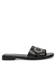 Lasocki Klapki WI16-MENA-13 Czarny. Czarne klapki damskie Lasocki, bez wzorów, ze skóry, bez obcasa. Za 139.99 zł.