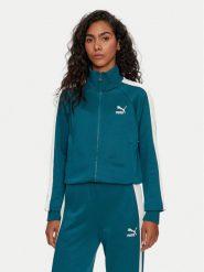 Puma Bluza Iconic T7 627994 Zielony Regular Fit. Zielone bluzy bez kaptura damskie Puma, m, z bawełny. Za 209.99 zł.