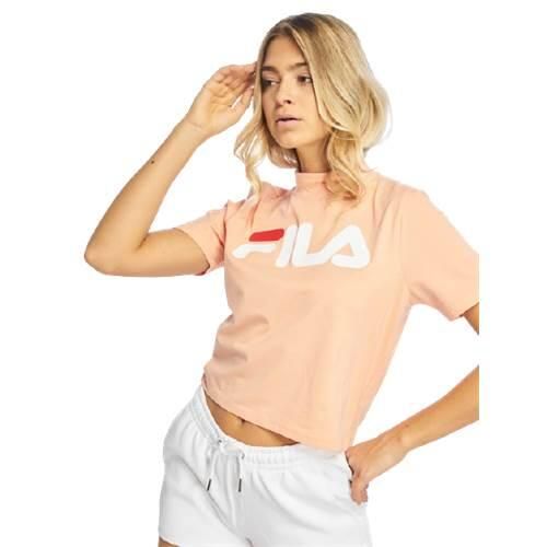 Koszulka sportowa damska Fila 681267A030. Brązowe bluzki sportowe damskie Fila, s, z bawełny, bez kołnierzyka, bez ramiączek. Za 189.00 zł.