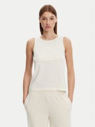 Kappa Top Logo Gria 382129W Écru Regular Fit. Topy damskie Kappa, l, bez wzorów, z syntetyku, bez kołnierzyka. Za 29.99 zł.
