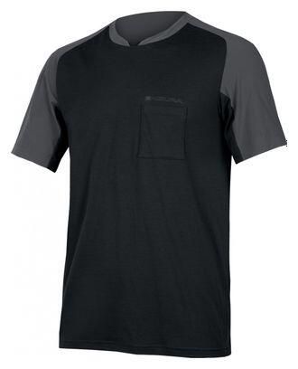 Koszulka rowerowa męska Endura GV500 Foyle Tech. Czarne t-shirty sportowe męskie ENDURA, l, z tkaniny, bez ramiączek, na fitness i siłownię. Za 269.99 zł.