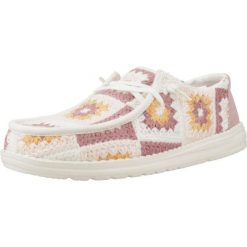HEYDUDE Damskie Mokasyny Wendy Cottage Crochet. Brązowe mokasyny damskie Hey dude, z materiału. Za 229.00 zł.