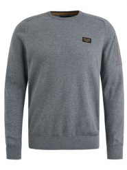 PME Legend Sweter w kolorze szarym rozmiar: M. Szare swetry męskie PME Legend, m, bez wzorów, z bawełny, bez kołnierzyka. Za 196.70 zł.