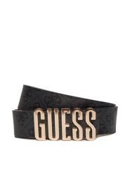 Guess Pasek Damski BW9126 P4235 Czarny. Czarne paski damskie Guess, z aplikacjami, ze skóry. Za 179.99 zł.