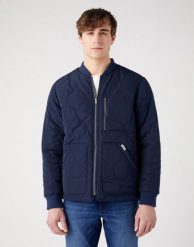 WRANGLER PADDED JACKET MESKA KURTKA PRZEJŚCIOWA JESIENNA CIEPŁA NAVY W40KWU114 W40K011976. Niebieskie kurtki męskie Wrangler, na jesień, l, bez wzorów, bez kaptura. Za 289.99 zł.
