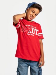 Coccodrillo T-Shirt ZC4143203ABJ Czerwony Regular Fit. Czerwone t-shirty chłopięce COCCODRILLO, bez wzorów, z bawełny, bez ramiączek. Za 39.99 zł.