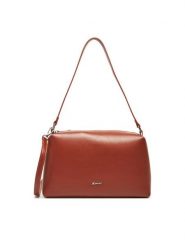 JENNY Torebka C-JNY-M-005-08 Brązowy. Brązowe torebki klasyczne damskie Jenny, bez wzorów, z materiału, bez dodatków. Za 119.99 zł.