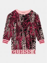 Guess Sukienka dzianinowa J3BK04 Z3AH0 Różowy Regular Fit. Czerwone sukienki dziewczęce Guess, z aplikacjami, z dzianiny, bez ramiączek. Za 159.99 zł.