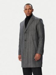 HUGO Płaszcz wełniany 50569209 Szary Regular Fit. Szare płaszcze męskie Hugo, na zimę, m, bez wzorów, z wełny. Za 1,699.00 zł.
